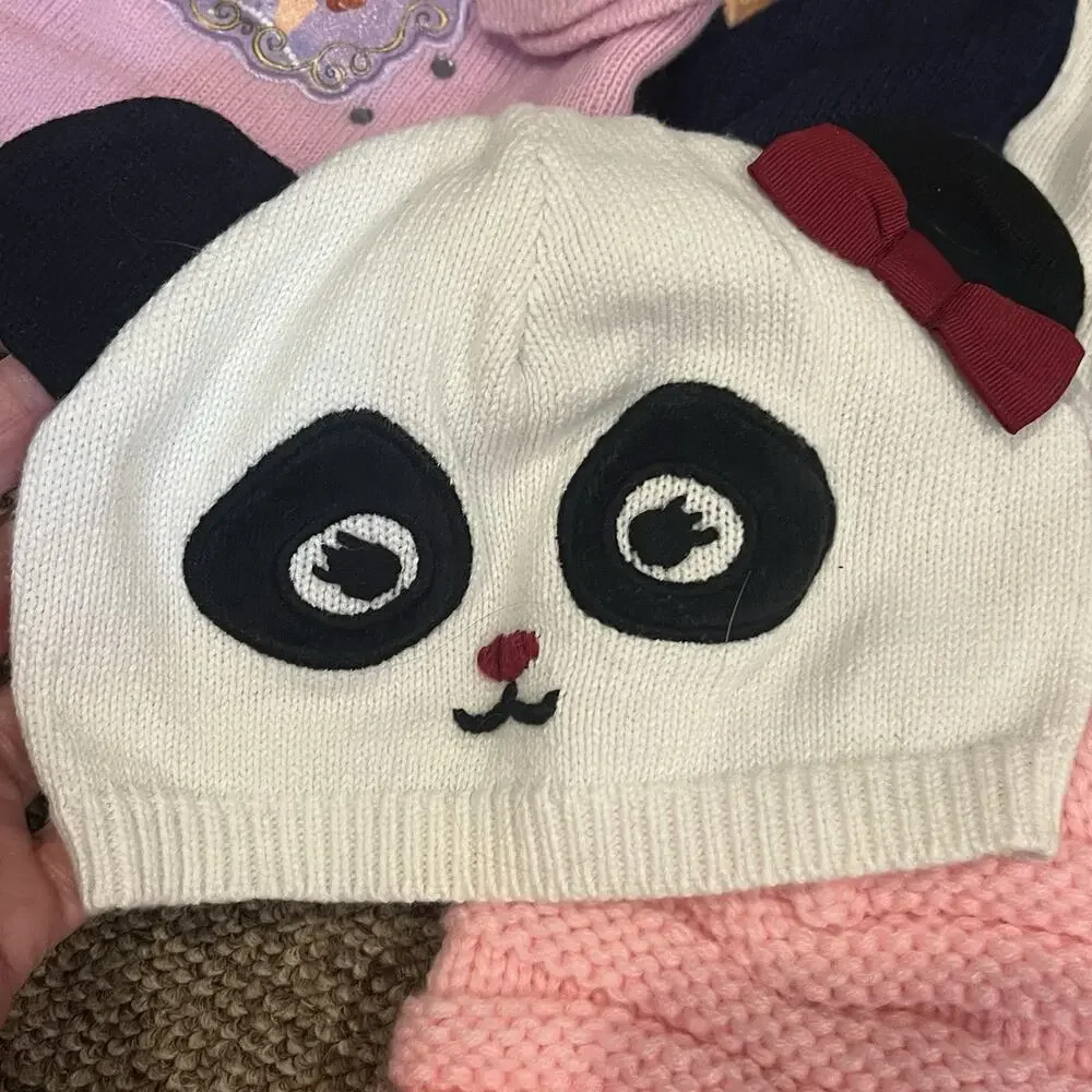 6 Baby/toddler Hats New And Pre Owned Knit
